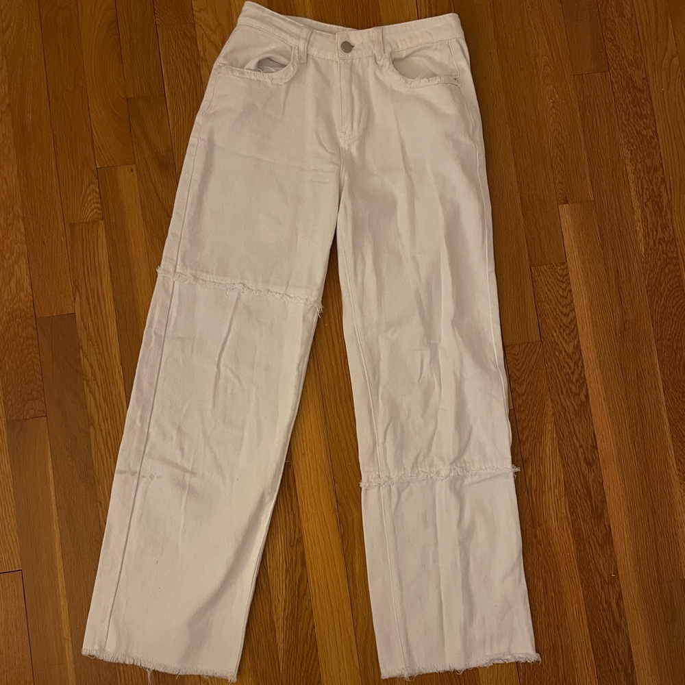 Princess Polly white jeans size 6